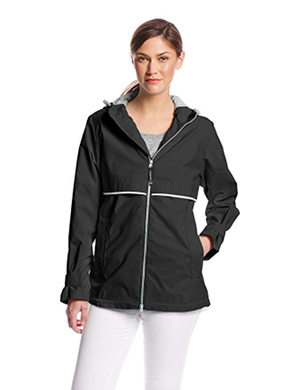 Charles River Apparel Women's New Englander Waterproof Rain Jacket, Black, M