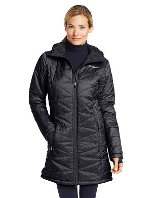 Columbia Women's Mighty Lite Hooded Jacket, Black, Large